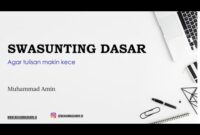 Video Webinar Tentang Swasunting Dasar