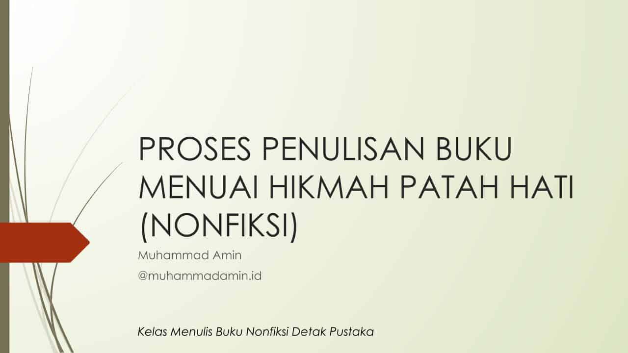 Webinar Tentang Proses Penulisan Buku Nonfiksi