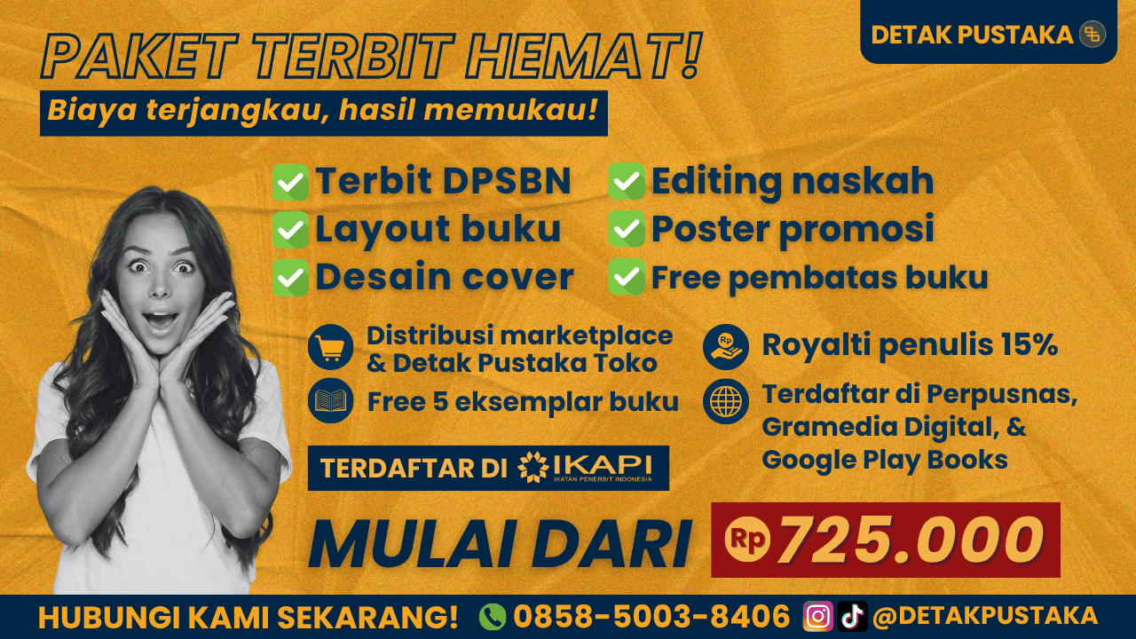 Jasa Penerbitan Buku Ber ISBN Profesional, Proses Cepat dan Murah Cocok untuk Penulis dan Akademisi