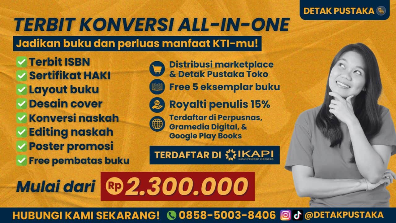 Jasa Konversi KTI Menjadi Buku ber-ISBN Murah dan Profesional Tahun Ini