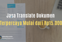 Jasa Translate Dokumen Terpercaya Mulai dari Rp15.000