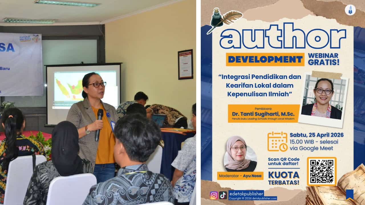 Author Development April 2026: Tantangan dan Strategi Penulisan Buku Ilmiah oleh Dr. Tanti Sugiharti, M.Sc.