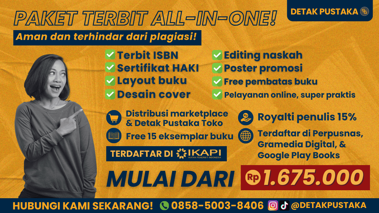 3 Paket Jasa Penerbitan Buku Terlaris Pilihan Penulis di Penerbit Detak Pustaka