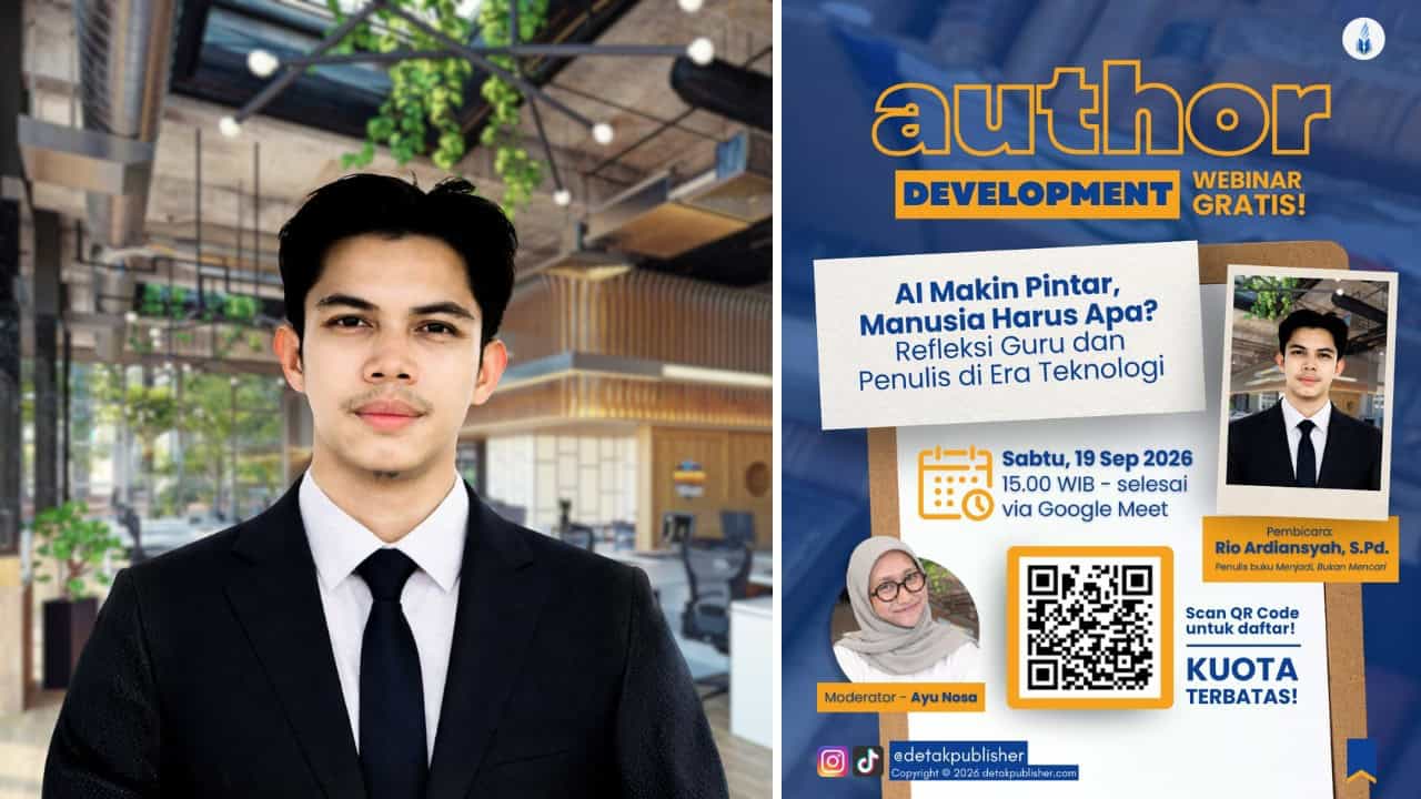 Webinar Author Development September 2026: Refleksi Guru dan Penulis di Era Teknologi AI oleh Rio Ardiansyah, S.Pd.